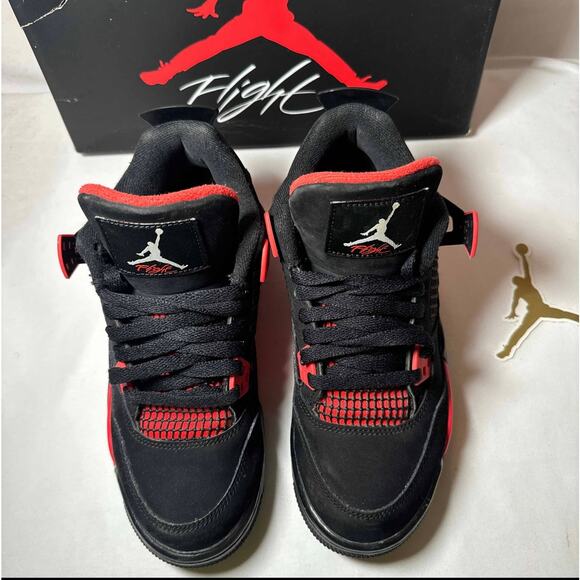 Size 6 - Nike Air Jordan 4 Retro GS Red Thunder Men\'s Shoes Ships Now main image 10